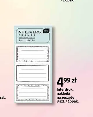 Naklejki na zeszyty Interdruk promocja w Empik