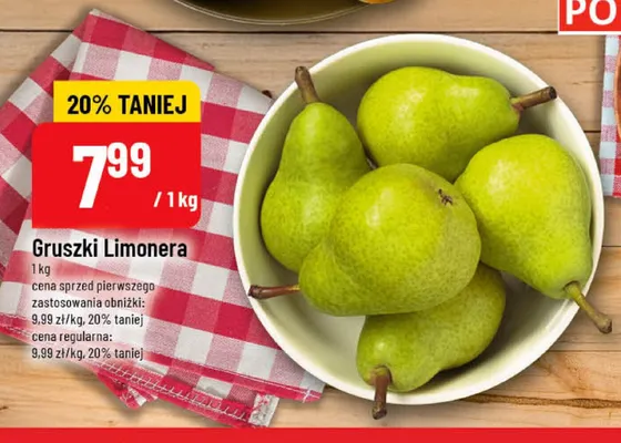 Gruszki Limonera promocja w POLOmarket