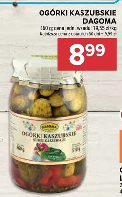 Ogórki kaszubskie Dagoma promocja w Stokrotka