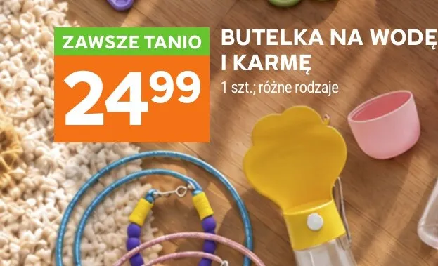 Butelka na wodę i karmę promocja w Stokrotka