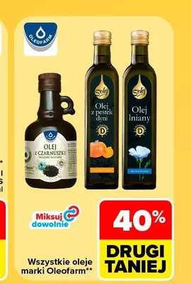 Olej lniany Oleofarm promocja w Carrefour