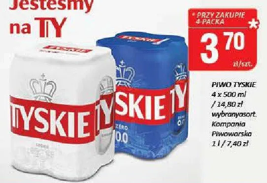 Piwo Tyskie promocja w Chorten