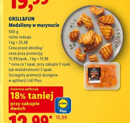 Medaliony w marynacie Grill&Fun promocja w Lidl
