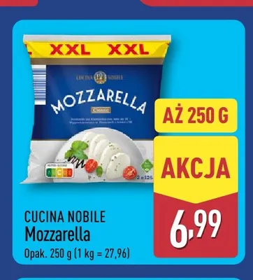 Ser mozzarella Cucina Nobile promocja w Aldi