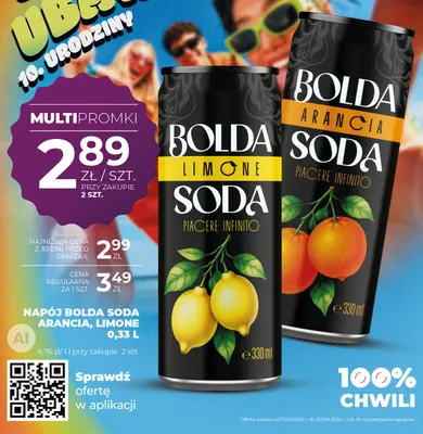 Napój Bolda Soda Arancia promocja w Duży Ben