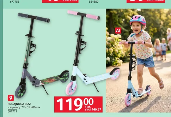 Hulajnoga Spokey Rizz promocja w Selgros