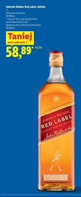 Whisky Johnnie Walker Red Label promocja w Lidl