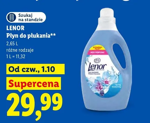 Płyn do płukania Lenor promocja w Lidl