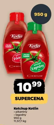 Ketchup łagodny, 950 g promocja w Netto