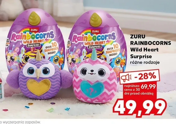 Zabawka ZURU RAINBOCORNS Wild Heart Surprise promocja w Kaufland