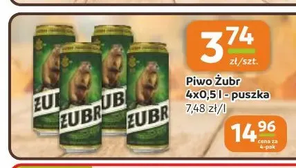 Piwo Żubr 4-pak 500 ml promocja w Gama
