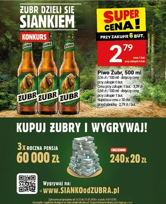 Piwo Żubr promocja w Twój Market