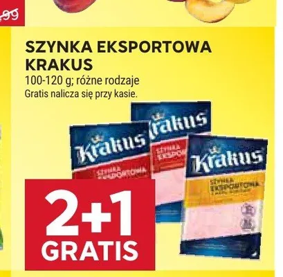 Szynka eksportowa Krakus promocja w Stokrotka