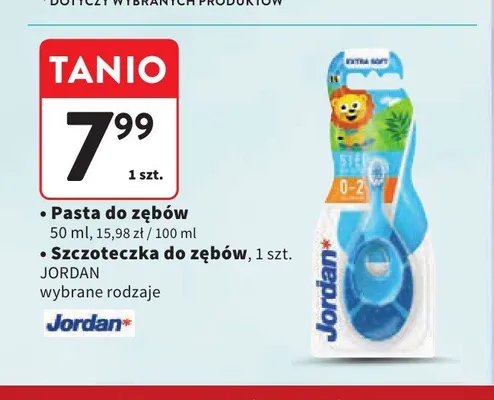 Pasta do zębów Jordan promocja w Intermarche
