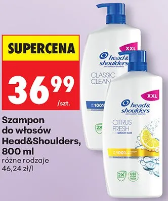 Szampon do włosów Head&Shoulders promocja w Biedronka