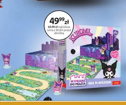 Gra planszowa Kuromi Wyprawa do miasta Trefl promocja w Empik