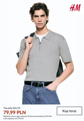 Top polo Slim Fit H&M promocja w H&M