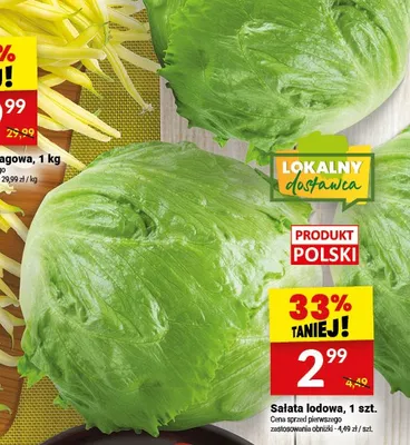 Sałata lodowa polska promocja w Twój Market