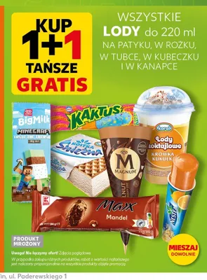 Lody Kaktus promocja w Kaufland