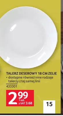 Talerz deserowy 18 cm Zelie promocja w Selgros