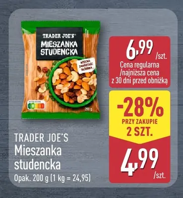 Mieszanka studencka Trader Joe's promocja w Aldi
