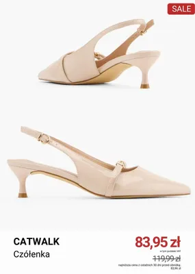 Czółenka damskie Catwalk promocja w Deichmann