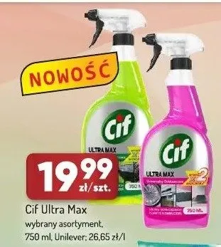Środek czyszczący Cif Ultra Max Unilever wybrane rodzaje promocja w Avita