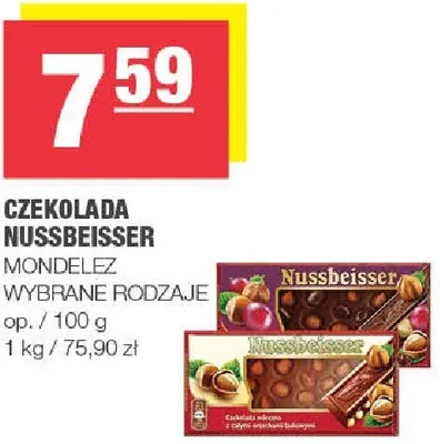 Czekolada Nussbeisser promocja w SPAR