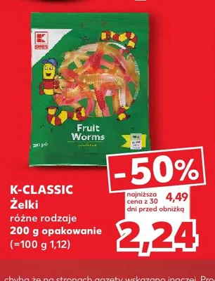 Żelki K-Classic promocja w Kaufland