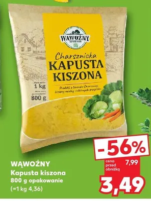 Kapusta kiszona opakowanie 800g promocja w Kaufland