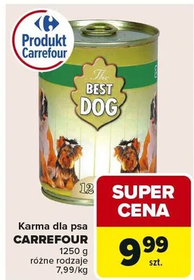 Karma dla psa z drobiem Puffi promocja w Carrefour Market