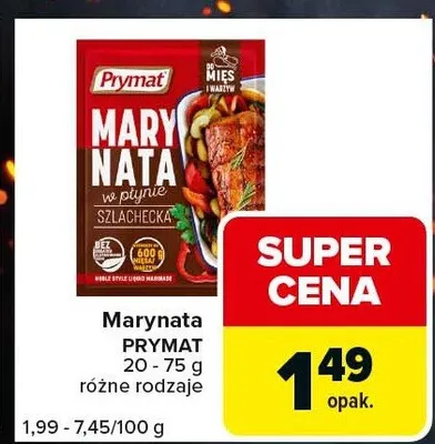Marynata w płynie szlachecka Prymat promocja w Carrefour Express