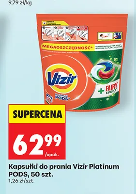 Kapsułki do prania Vizir Platinum PODS promocja w Biedronka