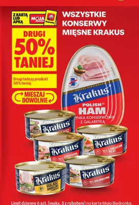 Konserwa golonkowa Krakus promocja w Biedronka