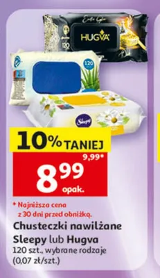Chusteczki nawilżane promocja w Auchan
