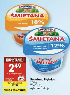 Śmietana promocja w Delikatesy Centrum