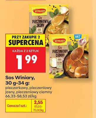 Sos pieczeniowy jasny Winiary promocja w Biedronka