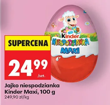 Jajko niespodzianka Maxi promocja w Biedronka