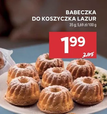 Babeczka do koszyczka lazur promocja w Stokrotka