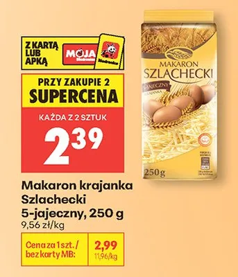 Makaron krajanka Szlachecki 5-jajeczny promocja w Biedronka