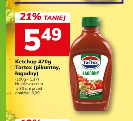 Ketchup Tortex Łagodny promocja w Hitpol