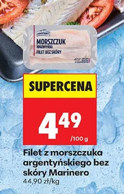 Filet z morszczuka argentyńskiego bez skóry Mr. Marinero promocja w Biedronka