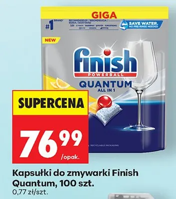 Kapsułki do zmywarki Quantum 100 szt. promocja w Biedronka
