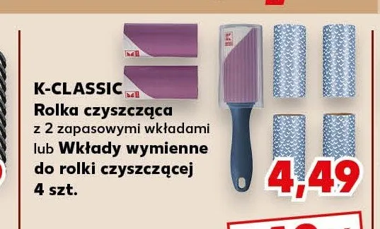 Wkłady wymienne do rolki czyszczącej K-CLASSIC 4szt. promocja w Kaufland
