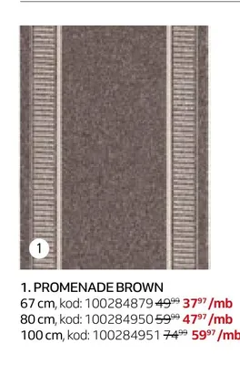 Chodnik Promenade Brown 80 cm promocja w Komfort