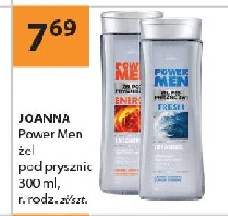 Żel pod prysznic JOANNA Power Men 300ml promocja w Drogerie Laboo