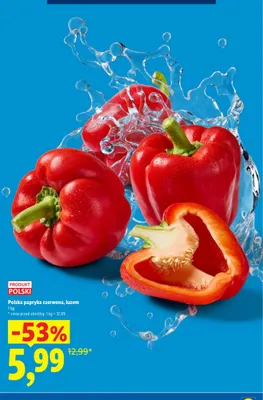 Papryka czerwona polska promocja w Lidl