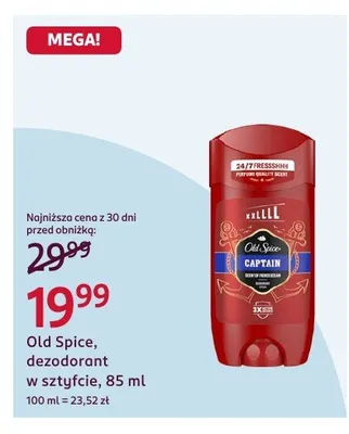 Dezodorant w sztyfcie promocja w Rossmann