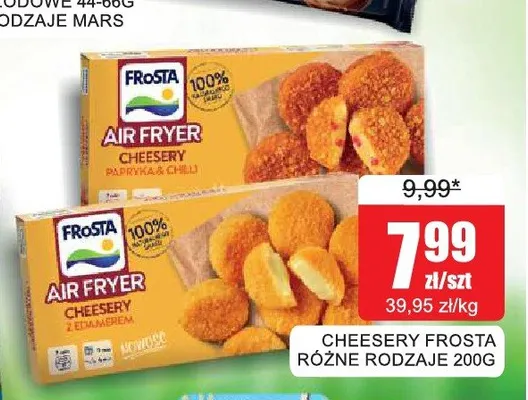 Cheesery z Edamerem Frosta promocja w Bingo