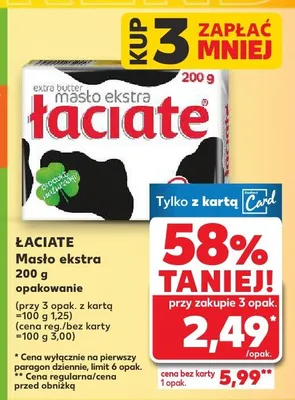 Masło ekstra promocja w Kaufland